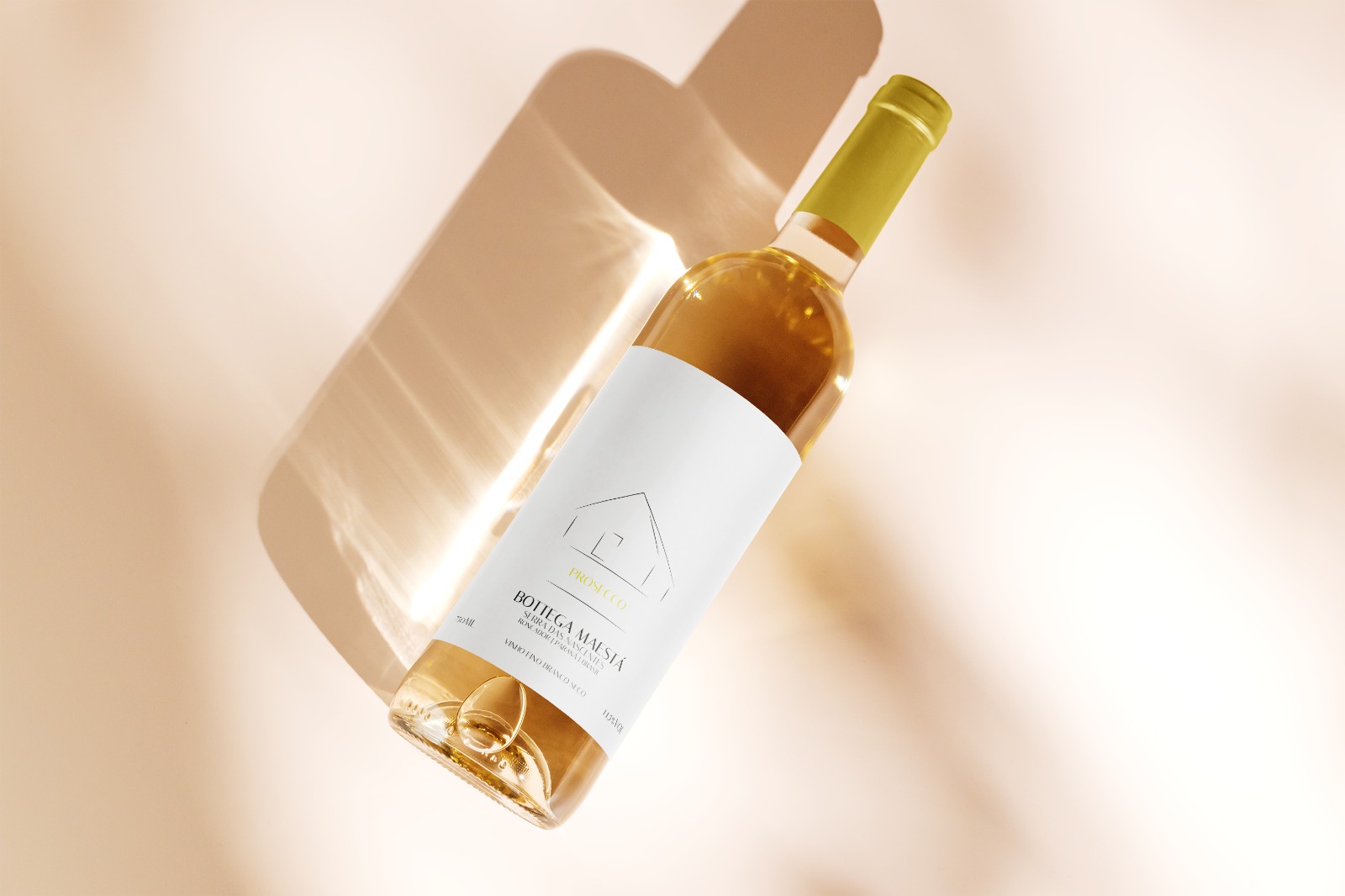 Garrafa Vinho Fino Branco Prosecco